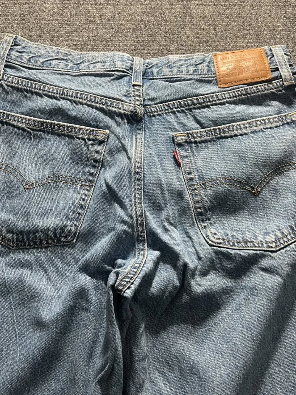 Levi's Baggy Dad Jeans Womens 29 Light Blue Wide-Leg Denim